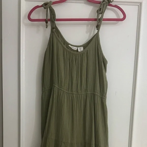 lucky brand green dress Twist Neck Open Front Velvet Draped Gown